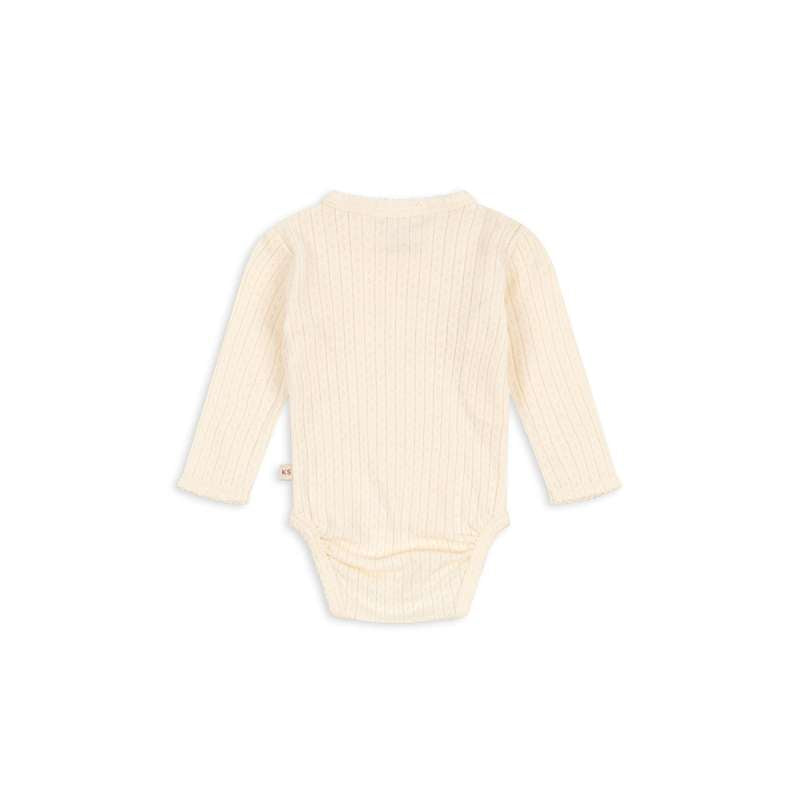 Konges Sløjd Minnie Body - Nyfødt - GOTS - Buttercream