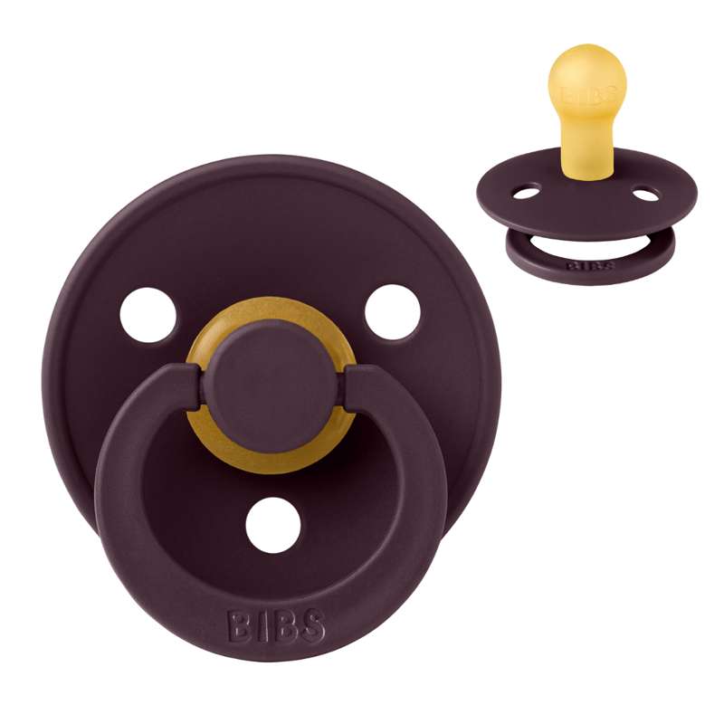 BIBS Rund Colour Sut - Str. 1 - Naturgummi - Plum