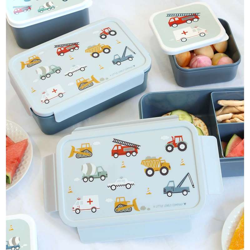 A Little Lovely Company Ruminddelt Bento Madkasse - Vehicles