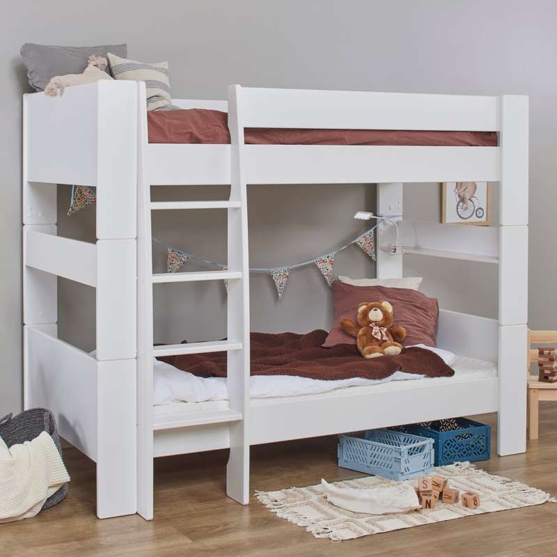 Hoppekids PURE - Køjeseng Modul - 90x200 cm - Hvid