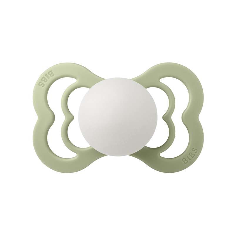 BIBS Symmetrisk Supreme Sut - Str. 2 - Naturgummi - GLOW - Sage