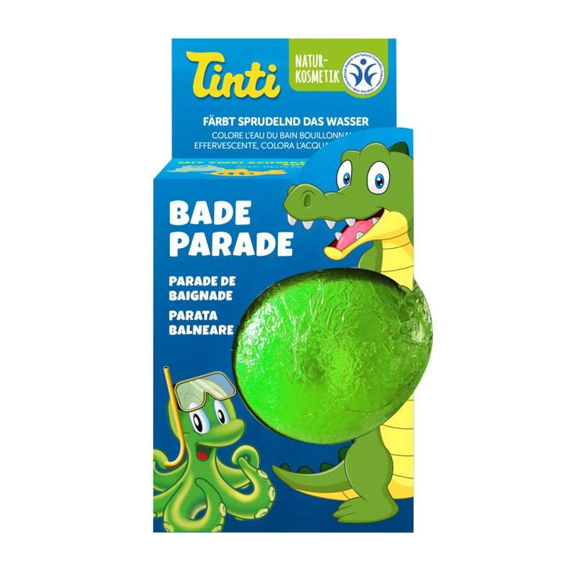 Tinti Badeparade - Tryllekugle med Badesvamp - Grøn