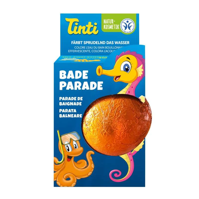 Tinti Badeparade - Tryllekugle med Badesvamp - Orange