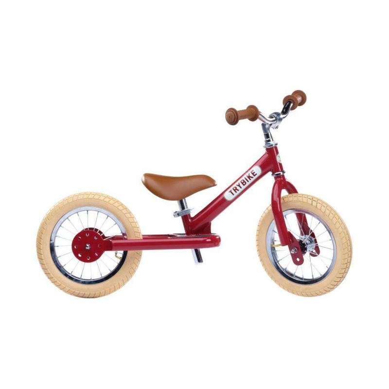 Trybike Retro Løbecykel - To Hjul - Vintage Rød