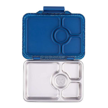 Yumbox Madkasse - Presto Stainless Steel - 4 rum - Twilight Blue Glitter