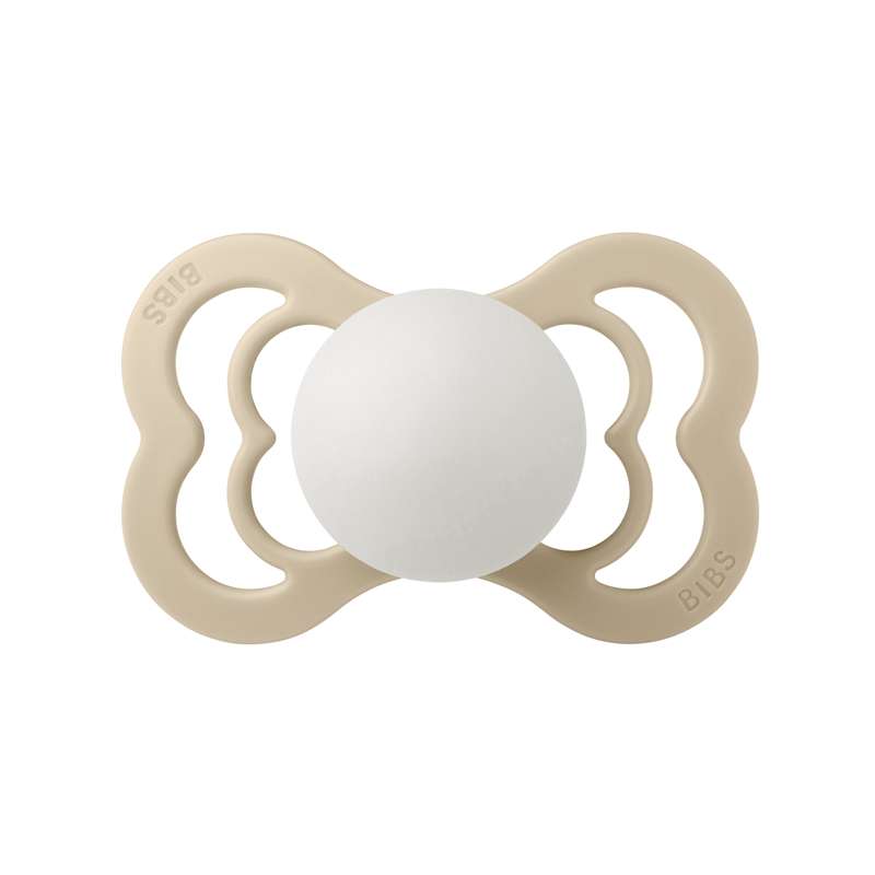 BIBS Symmetrisk Supreme Sut - Str. 2 - Naturgummi - GLOW - Vanilla