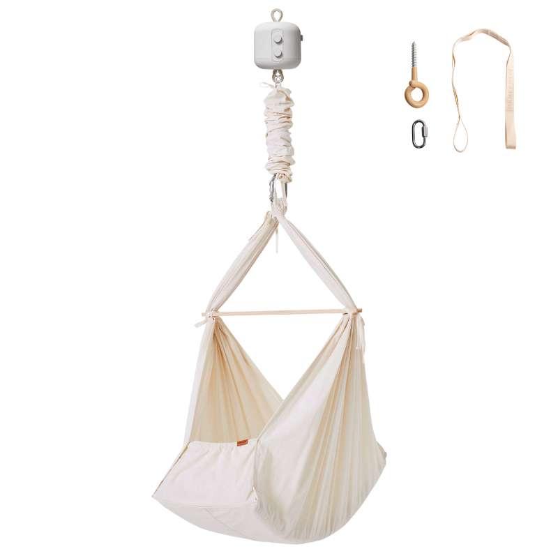 Membantu Bundle - Basic - Slyngevugge m. Vuggemotor og Loftophæng - Natur