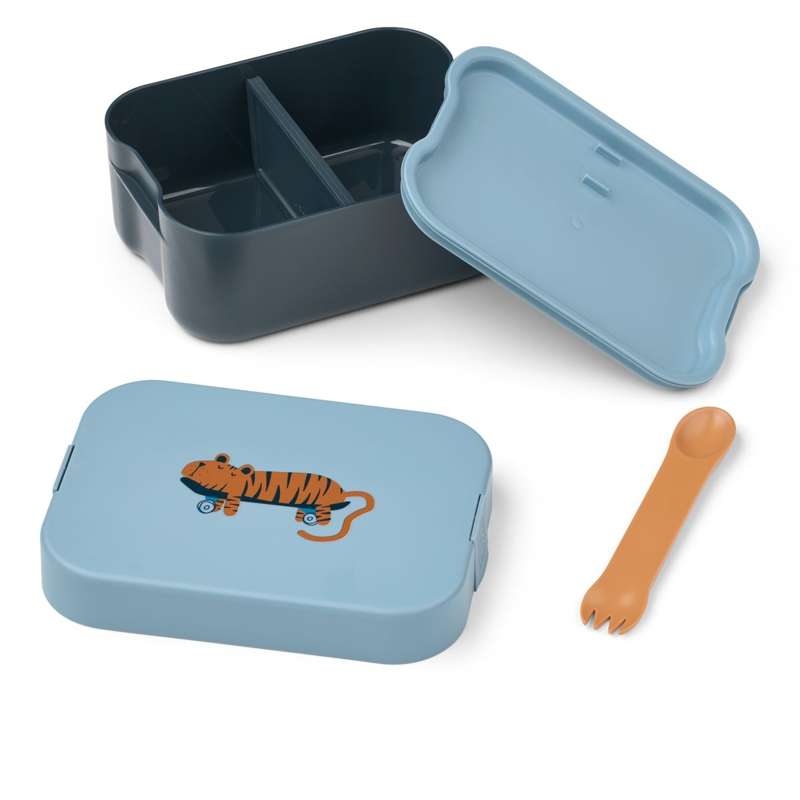 Liewood Kamil Madkasse - Tiger/Beach Blue