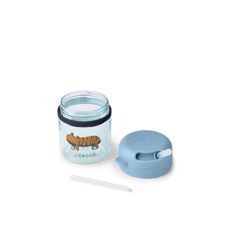Liewood Pavia Sugerørskop - Tritan - 280ml - Fun/Beach Blue