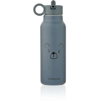 Liewood Falk Drikkeflaske - Rustfrit Stål - 350ml - Mr. Bear/Whale Blue