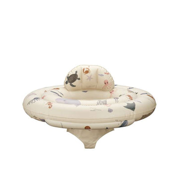 Liewood Dawn Baby Printed Swim Seat - Sea Creature/Sandy