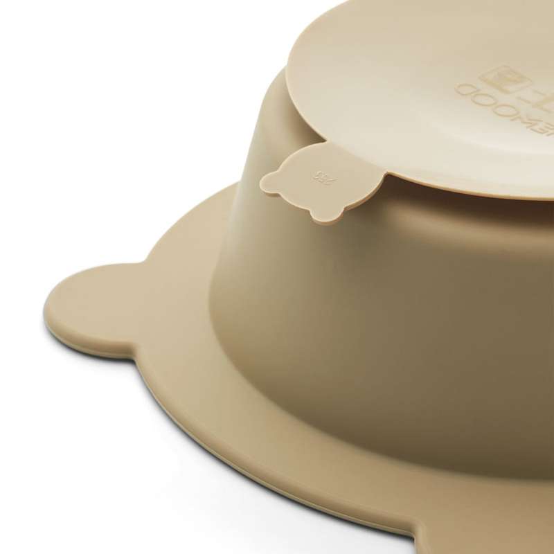 Liewood Peony Skridsikker Skål - 2-Pak - Sandy/Oat