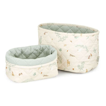 Cam Cam Copenhagen Quiltede Opbevaringskurve - 2 stk. - OCS - Woodland