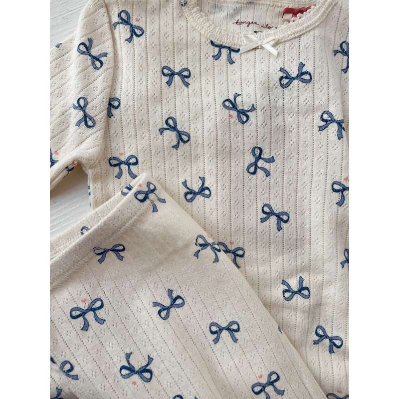 Konges Sløjd Minnie Body - GOTS - Bow/Bleu