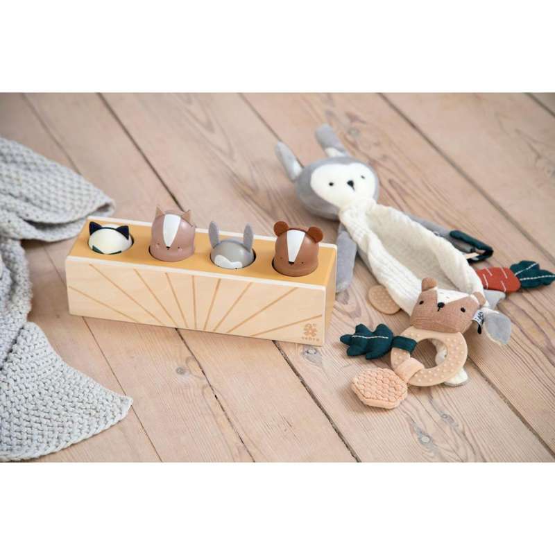 Sebra Pop-Up Legetøj i Træ - Woodland