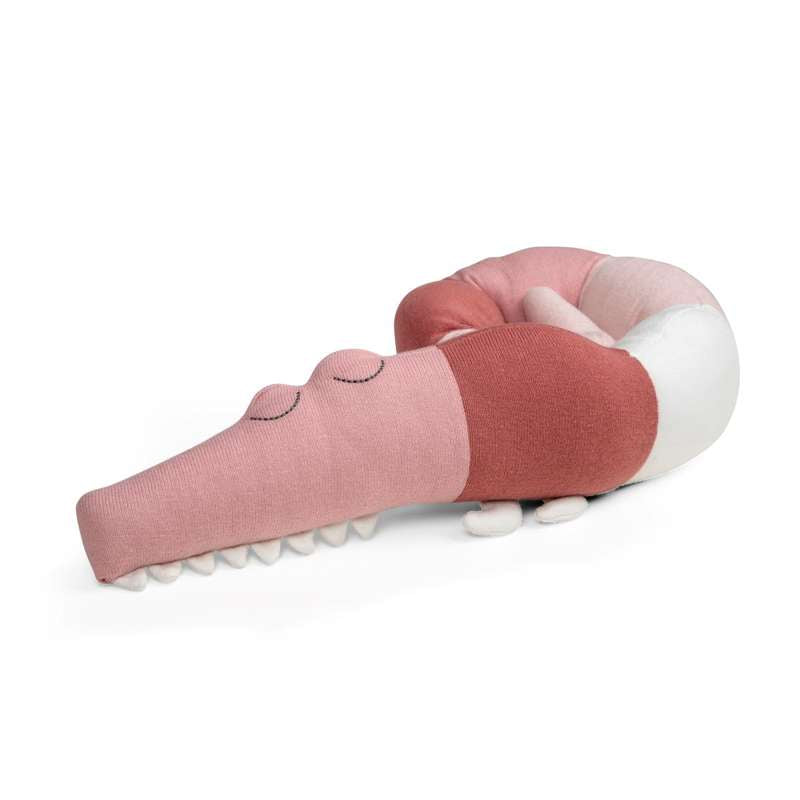 Sebra Strikket Minipude - Sleepy Croc - Blossom Pink