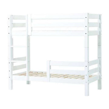 Hoppekids ECO Luxury - Køjeseng m. 1/2 Sengehest - 150 cm. - Flere Størrelser - Hvid
