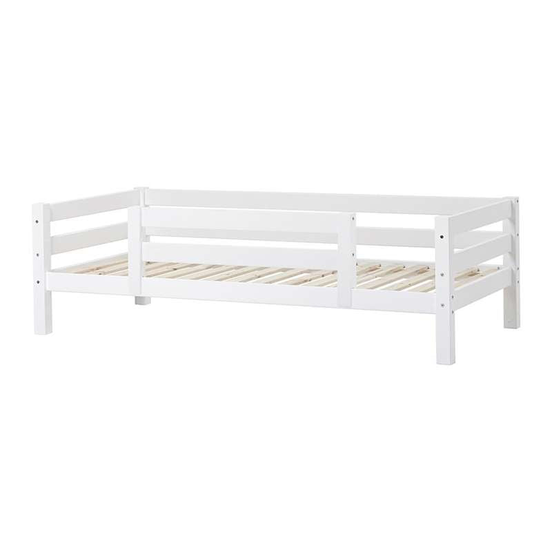 Hoppekids ECO Luxury - Sofaseng m. Ryglæn og 1/2 Sengehest - Flere Størrelser - Hvid
