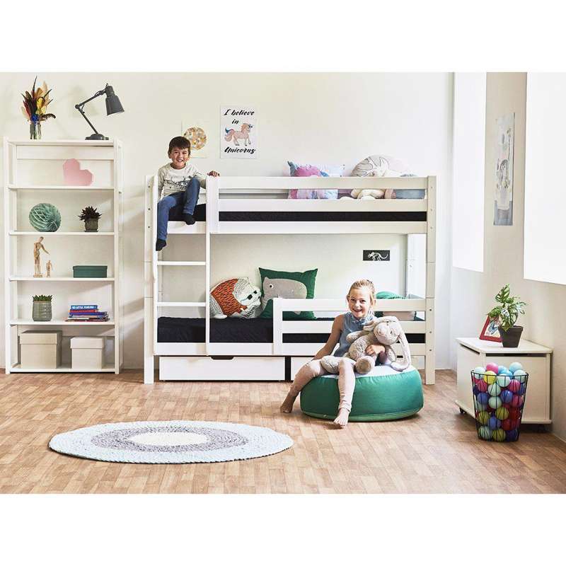 Hoppekids ECO Luxury - Lige Stige til Køjeseng - Hvid