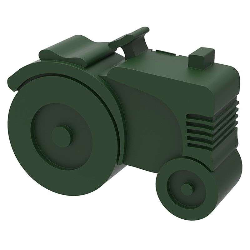 Blafre Madkasse m. 2 Rum - Traktor (Mørk Grøn)