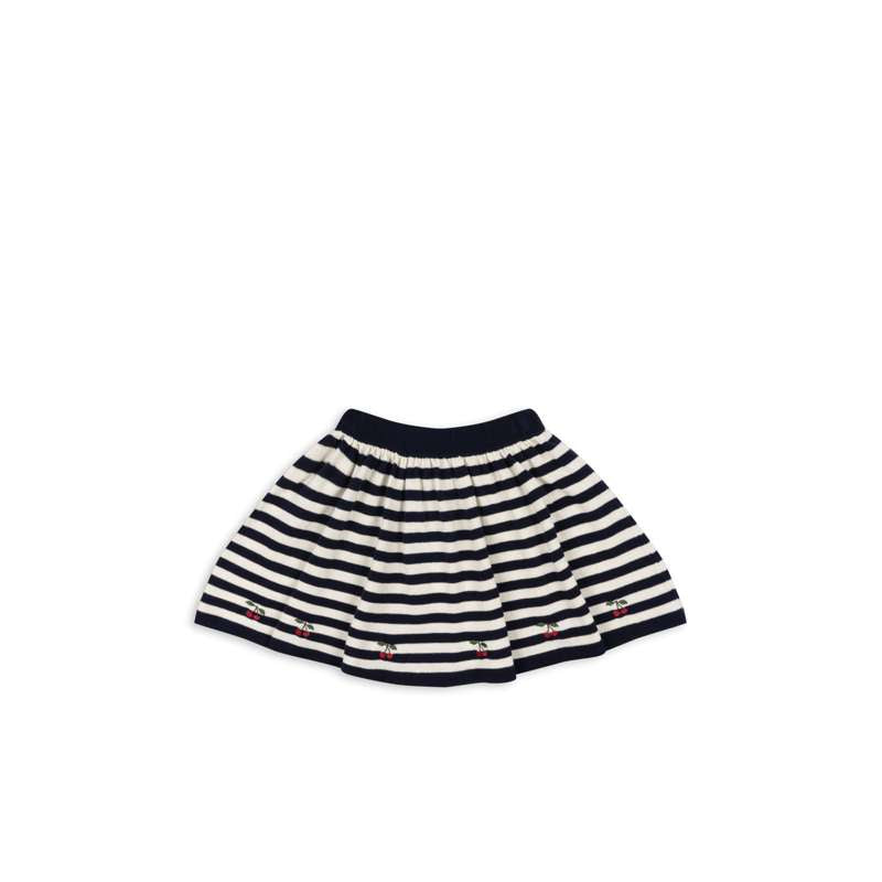 Konges Sløjd Venton Strikket Nederdel - GOTS - Navy Stripe