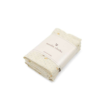 Konges Sløjd Muslin Stofbleer - 3-pak - Lemon Dot