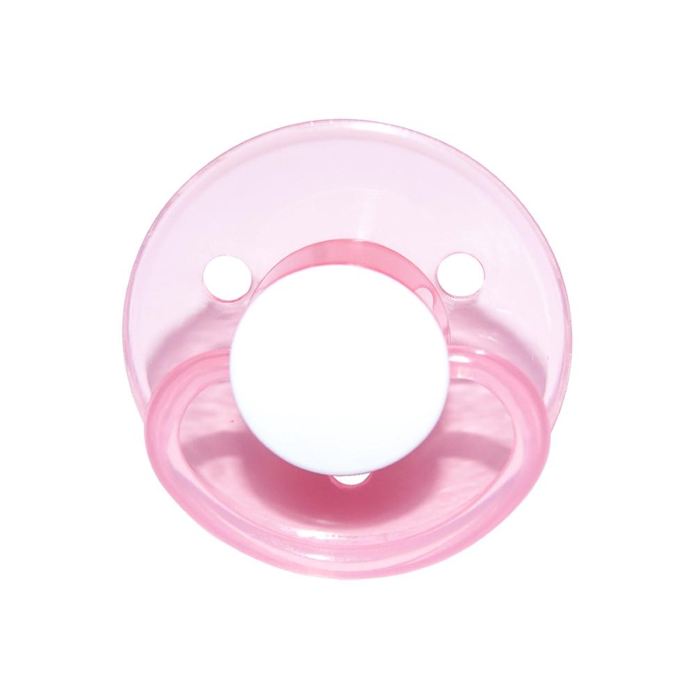 Mininor Rund narresut latex, rød, 2-pak - 6m+-Sut-Mammashop.dk